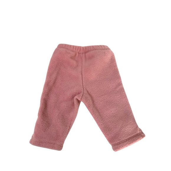 Vintage baby Gap Girls Infant baby Size 0 3 months Fur Pull On Pink Pants Knee P - Picture 2 of 3